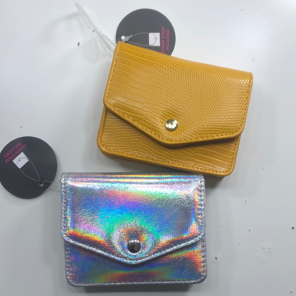 2 chain wallets / over shoulder bags